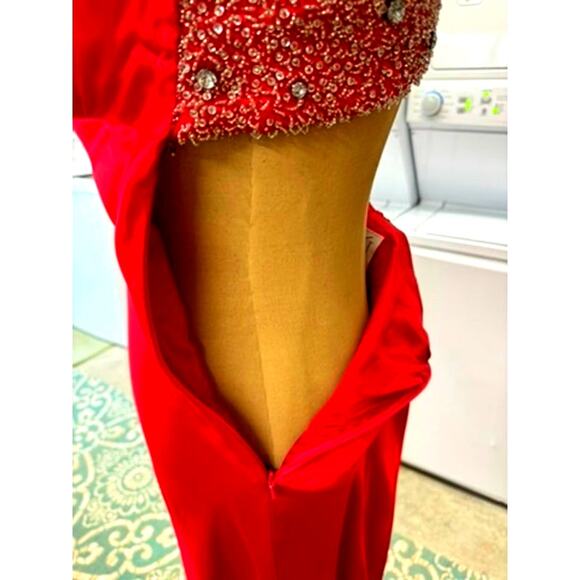 90's NIKI, Sexy ,Silk Rd Formal by NIKI LIVAS. Bejeweled One Shoulder.. PLZ READ - Picture 8 of 16